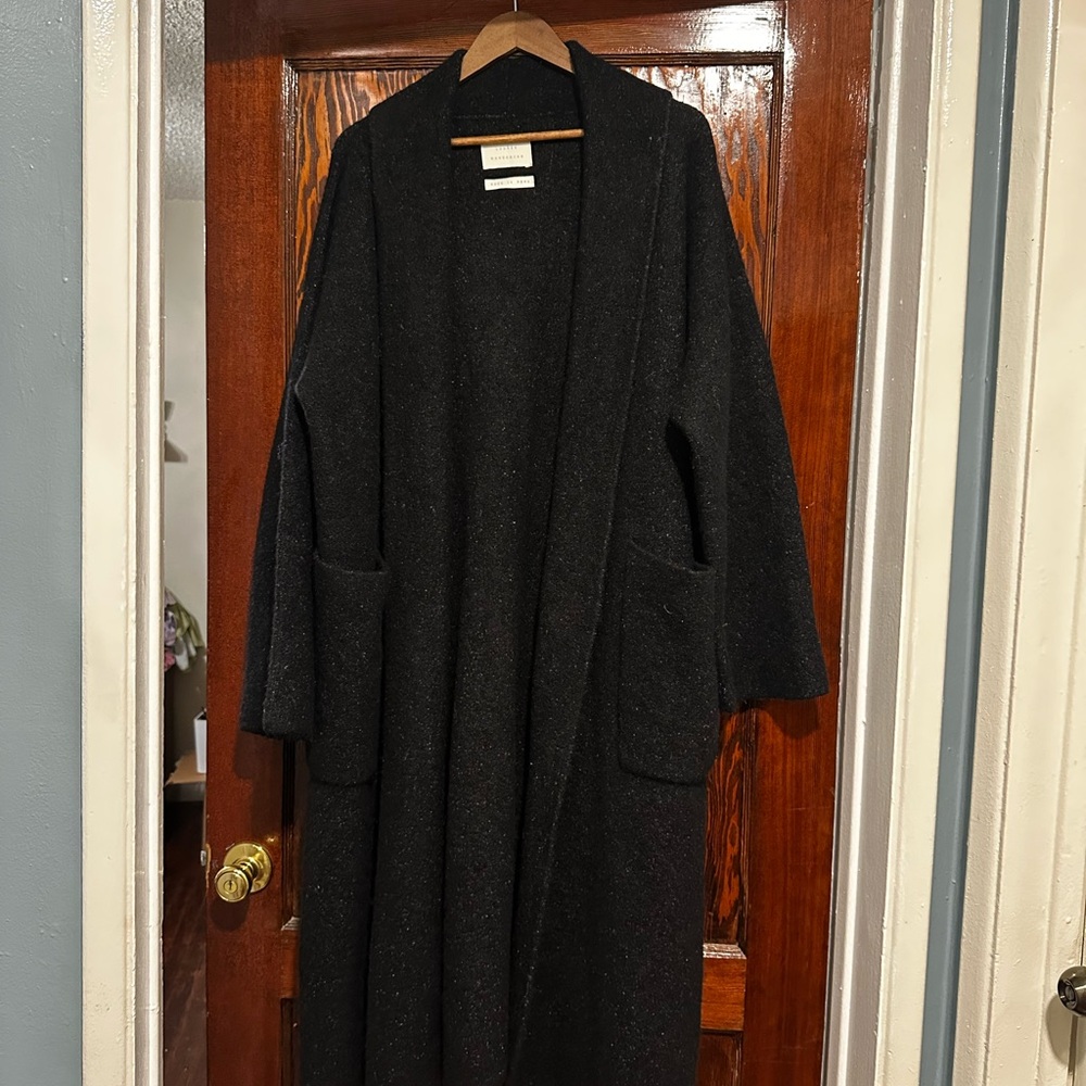 Lauren Manoogian Charcoal Open Cardigan